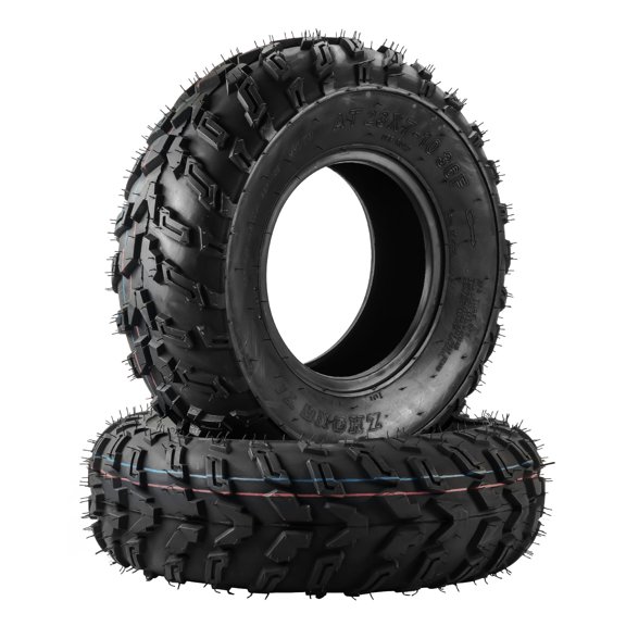 2pcs 237-10 ATV Tires 6 PR 23710 Heavy Duty ATV UTV All Terrain Fit For Rough Terrain, Pattern Z-183, Tubeless Rubber Front 6-Ply