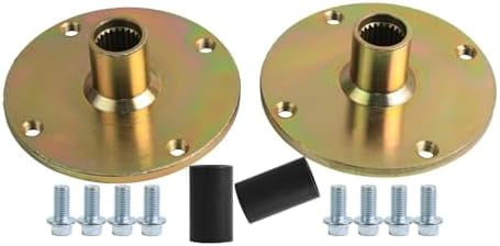 2pcs 23 Tooth Spline 4 Stud Wheel Rear Axle Hub for ATV Quad Bike Dune Buggy Go Kart Golf Cart Four Wheelers Tricycle Trike DIY Parts