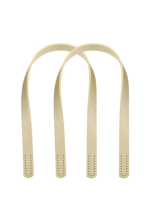 2pcs 24 Inch (60cm) Leather Purses Straps Handbag Belt Band Bag Handles, Gold