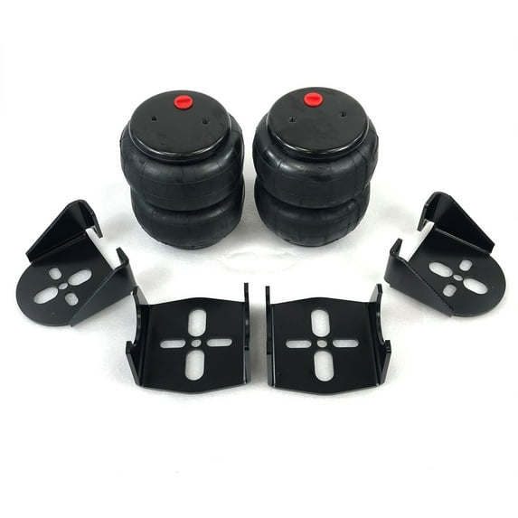 2pcs 2500 lb Air Bags + Weld On Rear Suspension Mount Bracket Kit for 2.75" Axle
