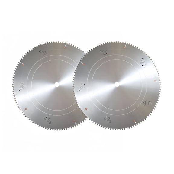 2pcs 10-Inch Miter/Table Saw Blades, 120-Tooth Fine Finish Wood Cutting Circular Saw Blade with 1-Inch Arbor for Steel Metal Cutting