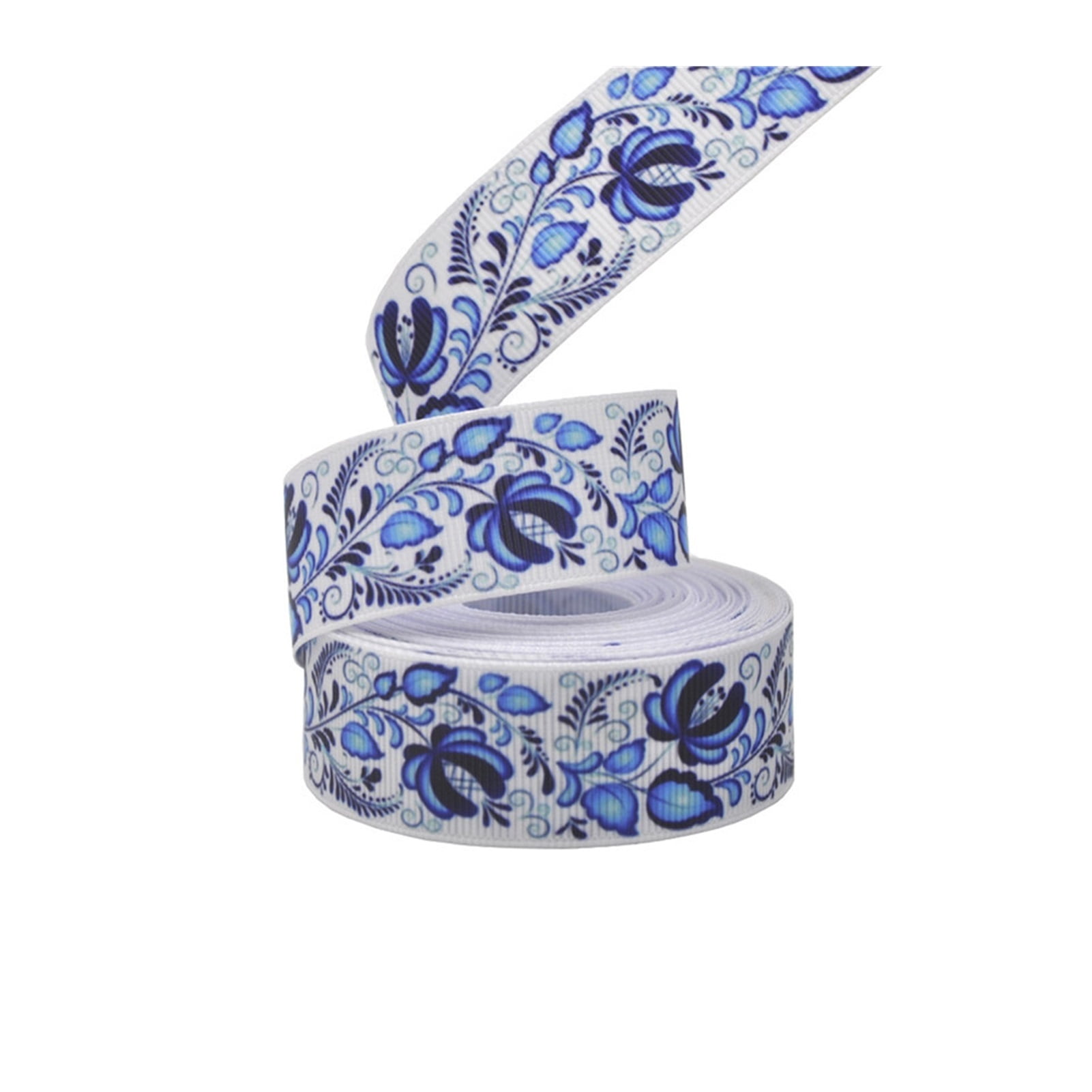 2pcs 25mm (5 Yards/lot) Grosgrain Ribbon Printed Lovely Floral Series ...