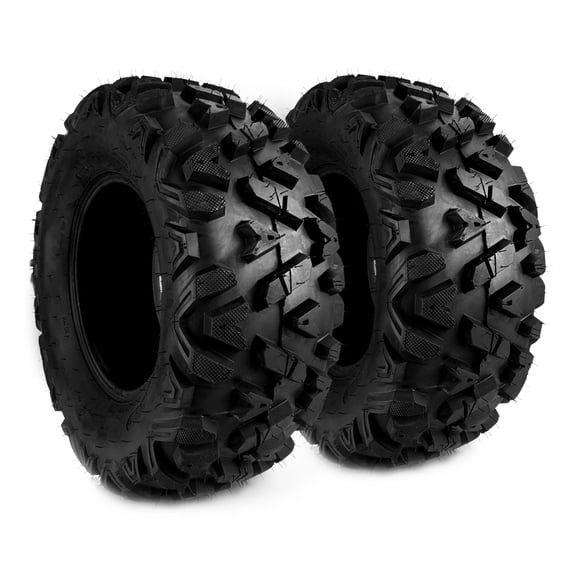 2pcs 26912 ATV/UTV Tires, 26x9-12 Tire for Go Kart, Racing, Four Wheeler, Quad, 6 PR Tubeless Tire,Fit For Street Mud Sand Trail Off Road Tires, Front, Set of 2