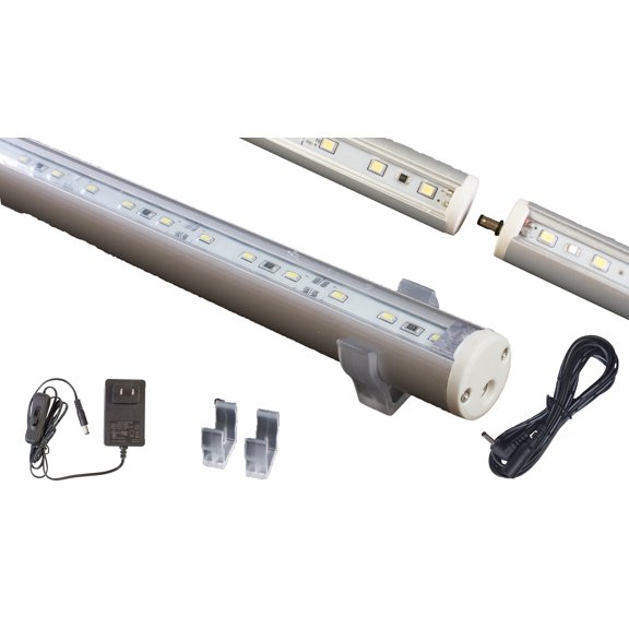 56" ( 28"+28" linked) LEDupdates Showcase LED Light for Jewelry Display C3014 Series with UL Listed Power Supply