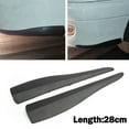 thumbnail image 1 of 2pcs 28cm Rubber Car Front Rear Bumper Lip Anti-collision Strip Carbon Fiber A13, 1 of 5