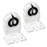 2pcs 2A T8 Socket G13 Base Fluorescent Lamp Holder Light Accessory White
