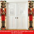 thumbnail image 1 of 2pcs, 2D Flat/ Flat art decorative banner decoration, winter design patterns, universal daily wall decoration, elegant daily front door decoration, party banner, decorative flag, home kitchen window,, 1 of 5