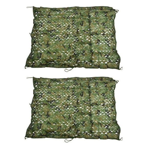 2pcs 2M x 1.5M Hide Camouflage Net Hunting Oxford Fabric Camo Netting