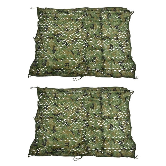 2pcs 2M x 1.5M Hide Camouflage Net Hunting Oxford Fabric Netting