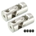 thumbnail image 1 of 2pcs 2mm to 2.3mm Rotatable Universal Steering Shaft U Joint Coupler L18XD8, 1 of 4