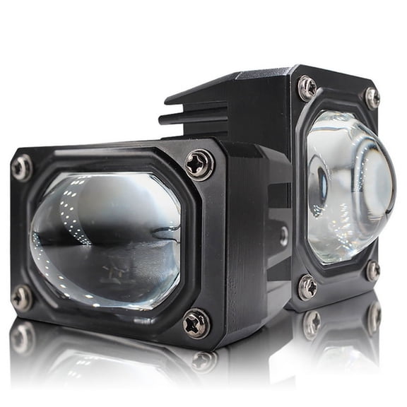 2pcs 3" 12D 100W Dual Color LED Headlight Spot Light Fog Lamp for Car Truck 4WD
