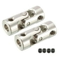 thumbnail image 1 of 2pcs 3.175mm to 4mm Rotatable Universal Steering Shaft U Joint Coupler L23XD9, 1 of 4