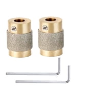 2pcs 3/4 Inch Diamond Grinder Bit Head Tools, Stained Glass Tools and Supplies for Stained Glass Grinder, Widely Used for Glass Processing Arts and Decoration MCB 3/4