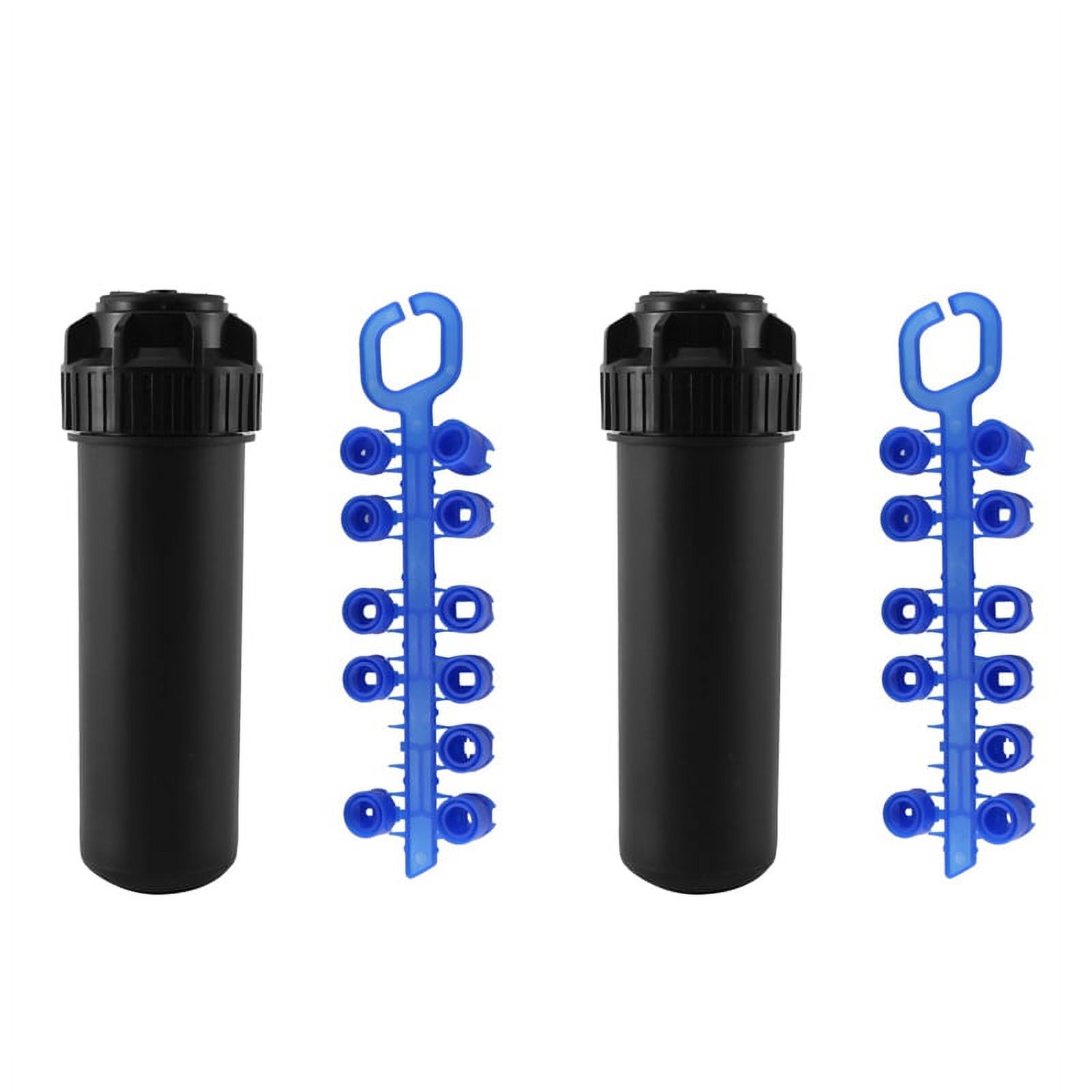 2pcs 3/4 Inch Female Thread -Up Sprinkler Gear Drive Lawn Sprinkler Part-Circle Pattern 40°-360°Adjustable