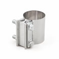 thumbnail image 1 of 2pcs 3.5" Stainless Steel Butt Joint Band Exhaust OD Pipe Clamp Sleeve Coupler, 1 of 6