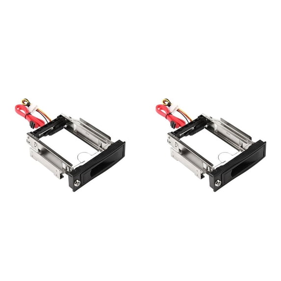 2pcs 3.5inch SSD to 5.25inch Bay Tray Hard HDD Mounting Dock Bracket Adapter Converter Frame for PC Computer