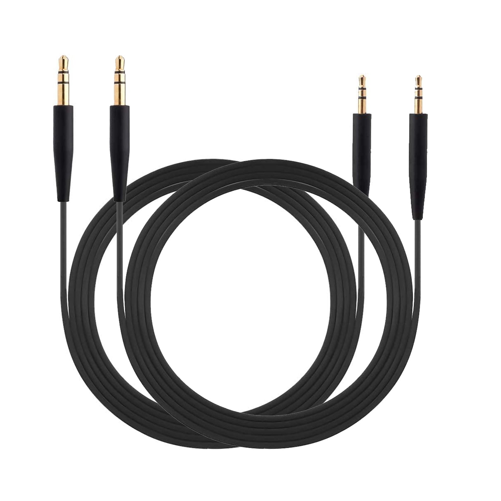 Elnone Black 2-pack 3.5mm to 2.5mm Stereo TRS Male to Male Replacement Audio Cable for Bose QC45 QC35II QC35 QC25 NC 700 Headphones