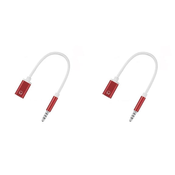 2pcs 3.5mm Male to Type C Female Audio Cable Cord, Analog Audio Jack Headphone Audio Adapter for MP3 Player,A