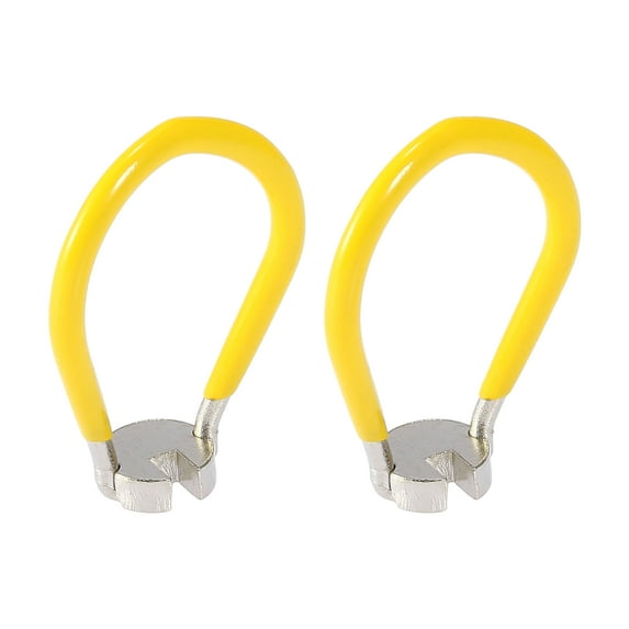 2pcs 3.7mm Bicycle Wheel Spoke Wrench Bike Cycling Spanner Repair Tool Yellow Metal