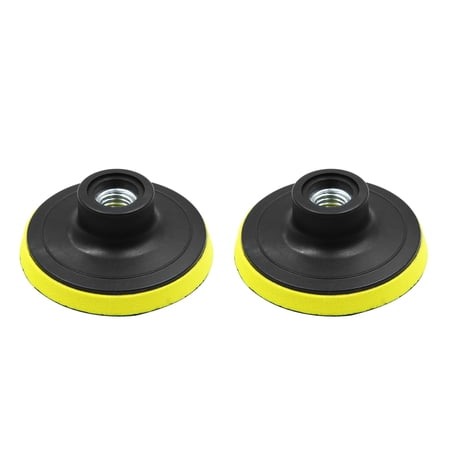 2pcs 3 Inch Car Automotive M14x2.0 Pad Tool Backing Plate Hook Loop Polisher Buffing