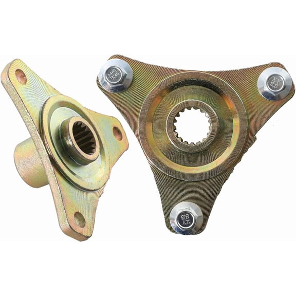 2pcs 3 Stud 17T Spline Rear Wheel Rim Axle Hub 3 Lugs 78mm Bolt for 110cc 125 50cc 150cc Quad ATV Go Kart Buggy 4 Wheelers Mini Bike