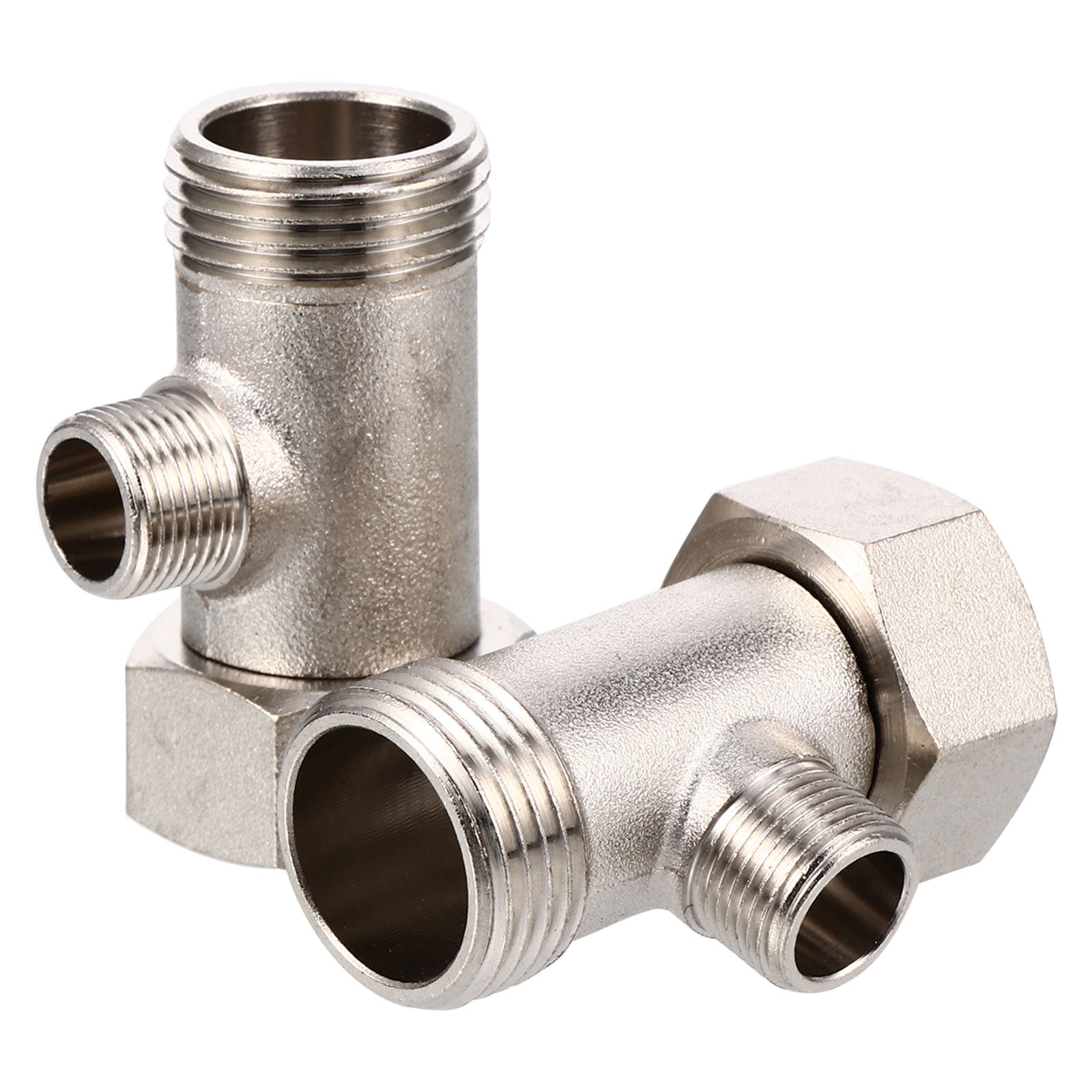 2-Pack 3-Way Diverter Valve Kit For 1-2 Ton Mini Excavators – Alloy Steel, Quick Connects, 31" Hoses