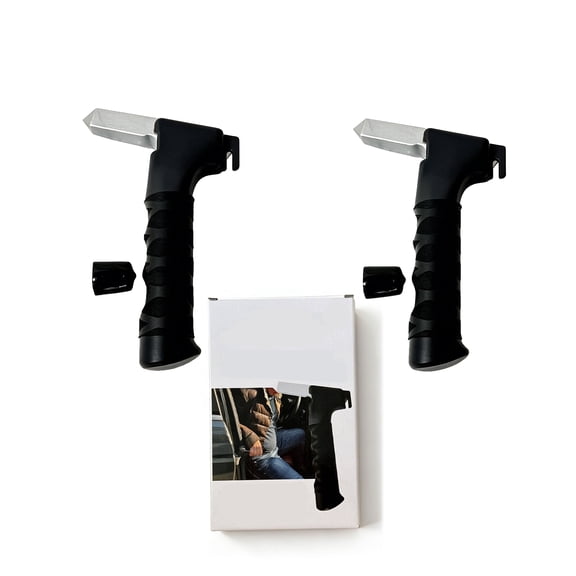 2pcs 3 in 1 Car Assist Handle with Window Breaker & Seatbelt Cutter