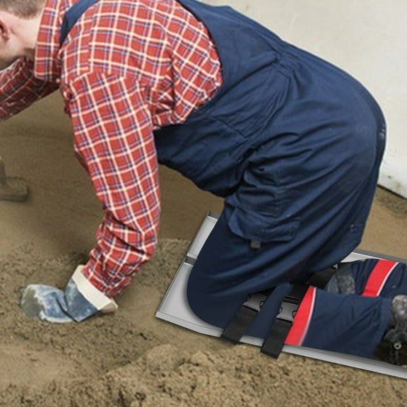 2pcs 30'' x 8'' Pair Concrete Knee Boards Slider Knee Boards Stainless Steel Kneeler Board