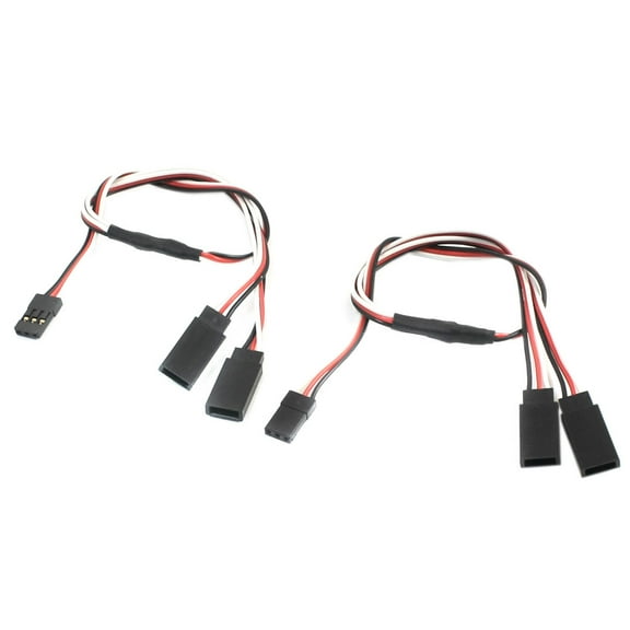 2pcs 30cm Male to Female Y Splitter Connector Cable Wire for RC Lipo Battery