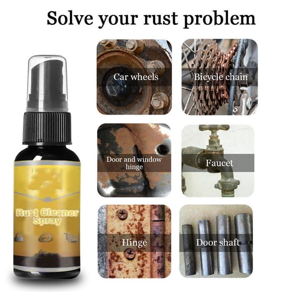 2pcs 30ml Car Parts Rust Cleaner Remover Spray Wheel Hub Derusting Paint Care US