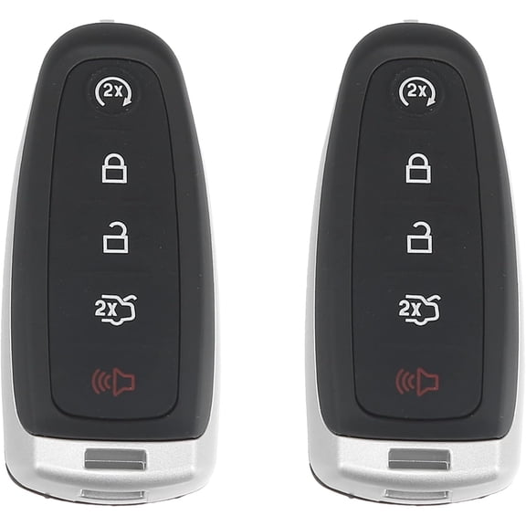 2pcs 315MHz M3N5WY8609 Replacement Smart Proximity Keyless Entry Remote Key Fob for Ford Edge Explorer 2011-2015 for Lincoln MKS MKT MKX Navigator 5 Buttons with Door Key