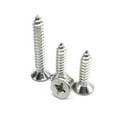 thumbnail image 1 of (2pcs) 316 Stainless Steel Self-Tapping Countersunk Screws M5x90mm (length does not include header)., 1 of 5