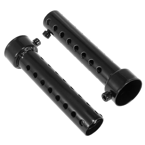 2pcs 35mm Universal Motorbike Exhaust Silencer Exhaust Insert Muffler Pipe Black
