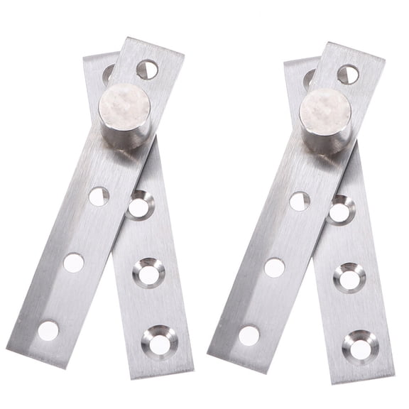 FUEENIRVA Stainless Steel Cabinet Door Hinge Hardware Set, Durable Finish, Includes 2 Pieces for Home and Furniture