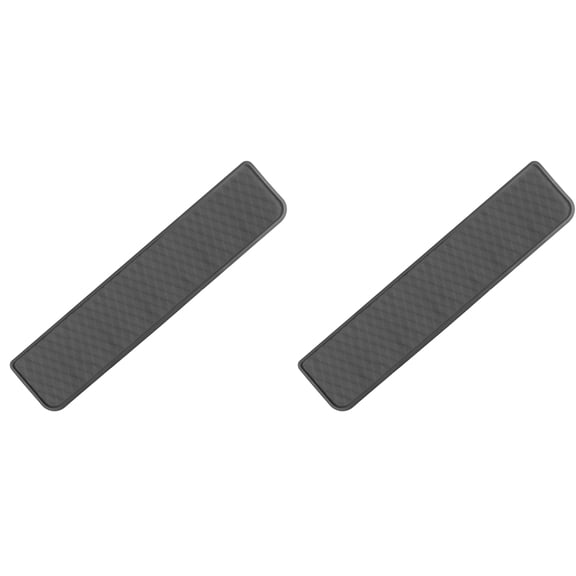 2pcs 37.4x8.5in Refrigerator Spill Mat, Silicone Under Refrigerator Floor Protector Tray Drip Anti-Slip