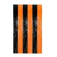 thumbnail image 1 of 2pcs 39x79 In Halloween Black and Orange Tinsel Curtain for Entry Doors - Great for Spooky Decor, Parties, and Celebrations, 1 of 4