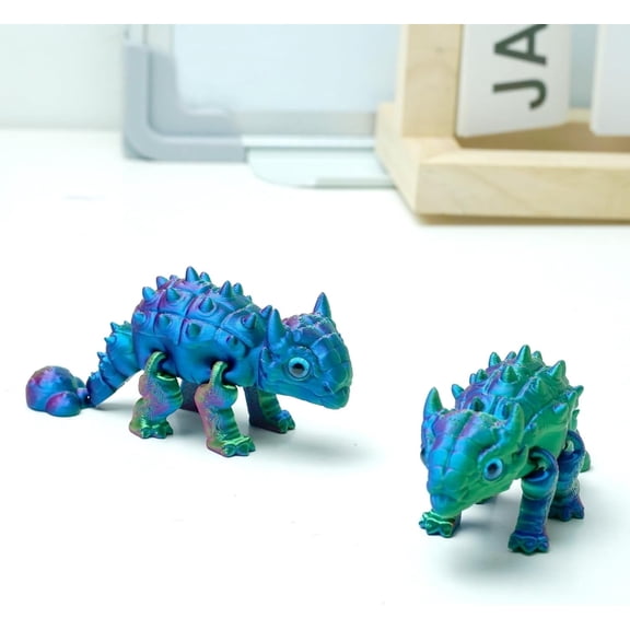 2pcs 3D Printed Dragon Models,Flexible Joint Animal Long Figurines, 3D Printed Toys Stuff,Stress Relief, Fidget restlessness, ADHD Toys, Surprise Fantasy Gifts