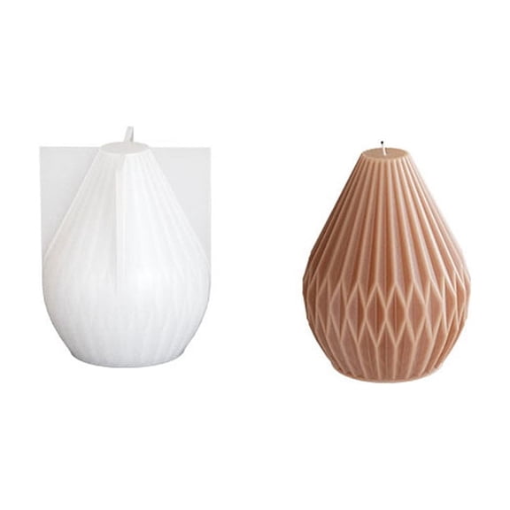 2pcs 3D Silicone Candle Molds Scented Candles Molds Cone 67x83mm Inner Diameter: 45mm