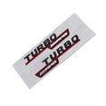 thumbnail image 1 of 2pcs 3d ABS Chrome Black Logo Turbo AMG Emblem Car Fender Badge For Mercedes Benz A45 CLA45 GLA45 Turbo AMG Sticker Accessories, 1 of 7