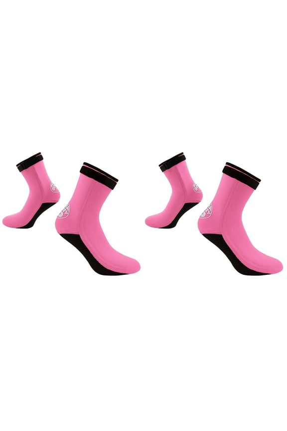2pcs 3mm Neoprene Surfing Socks for Men Women, Beach Diving & Swimming Socks, Scratch , Warm Snorkeling & Spearfishing ( )
