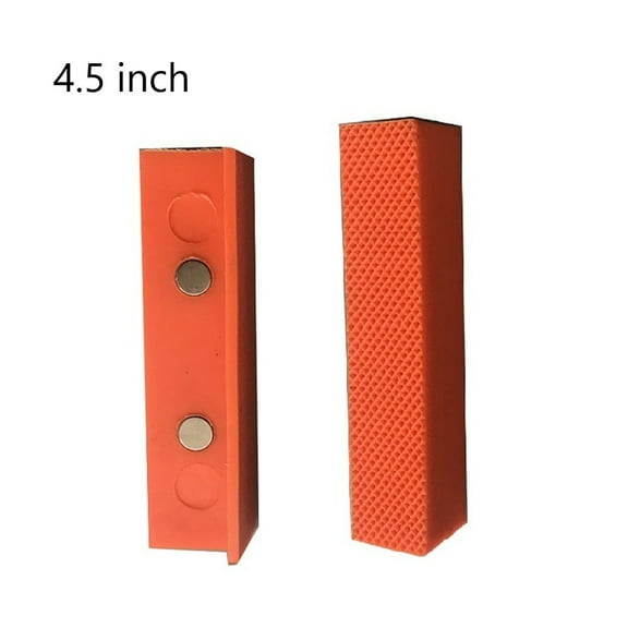 2pcs 4.5/6 Inch Magnetic Soft Pad Jaw Rubber For Metal Vise Bench Machine Tools