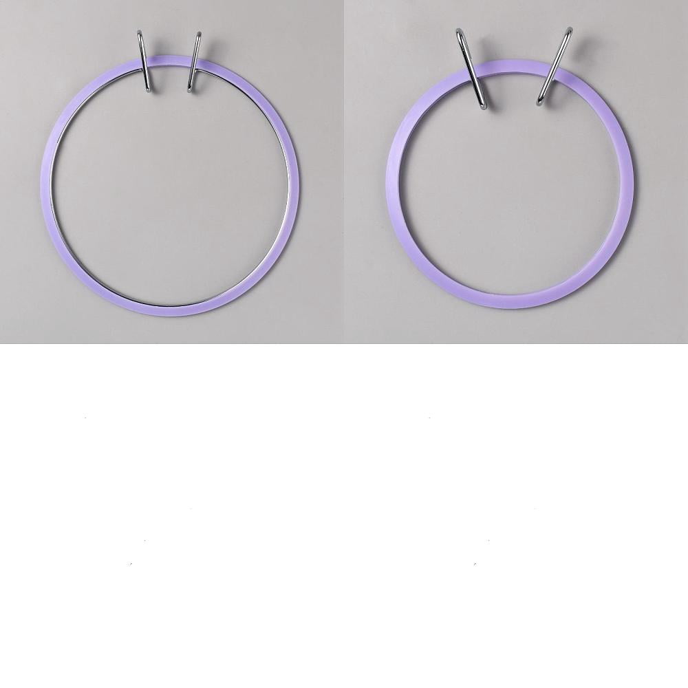 Nylon Hoop Spring 2pcs 4.72inch/6.77inch Metal Spring Tension Hoop Plastic Embroidery ...
