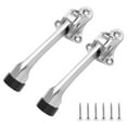 thumbnail image 1 of 2pcs 4 Inch KickDown Door Stopper,Heavy Duty Door Stop with Non-Slip Rubber Tip for Wood Concrete Tiled Carpeted Floors,Brushed Nickel, 1 of 6