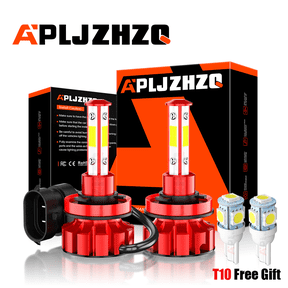 2pcs 4-Side H8/H9/H11 LED Headlight Low Beam Bulb Fit for FORD Fiesta 2011-2019