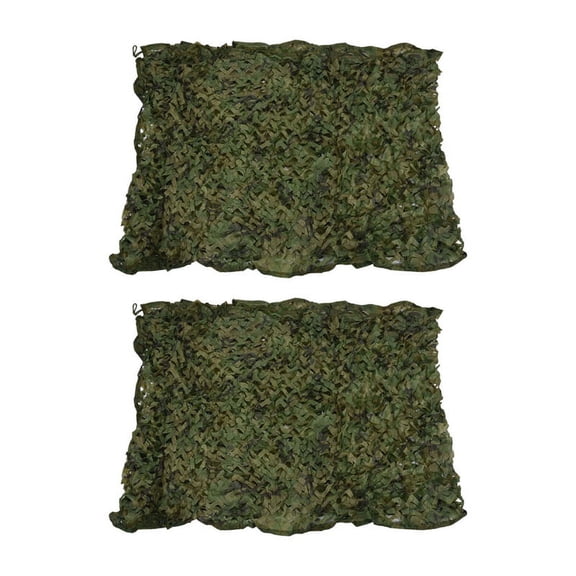 2pcs 4 x 1.5M Camouflage Hide Net Hunting Oxford Fabric Camo Netting,2 X 4m x 1.5m Camouflage Net