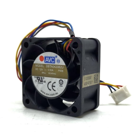 2pcs 4020 12V 4-Wire PWM Speed Control Max Airflow Rate Cooling Equipment Fan Dbta0420b2u 4cm Switch fan