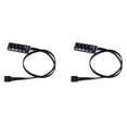 thumbnail image 1 of 2pcs 40cm 1 to 5 4-Pin Molex TX4 PWM Fan CPU HUB Splitter PC Case Chasis Cooler Extension Cable Adapter Controller, 1 of 8