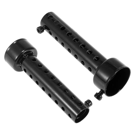 2pcs 42mm Universal Motorbike Exhaust Silencer Exhaust Insert Muffler Pipe Black