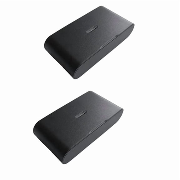 2pcs 433MHz Wireless Vibration Glass Break Detector, Adjustable Sensitivity, Compatible with Alarm Systems Black