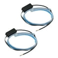 thumbnail image 1 of 2pcs 45cm 17.7inch Car LED Headlight Strip for Daytime Running Lights Sequential Switchback LED Strip Yellow and Red, 1 of 6